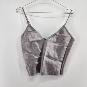 Skims Small Mirror Heavyweight Satin Cami NWT $98